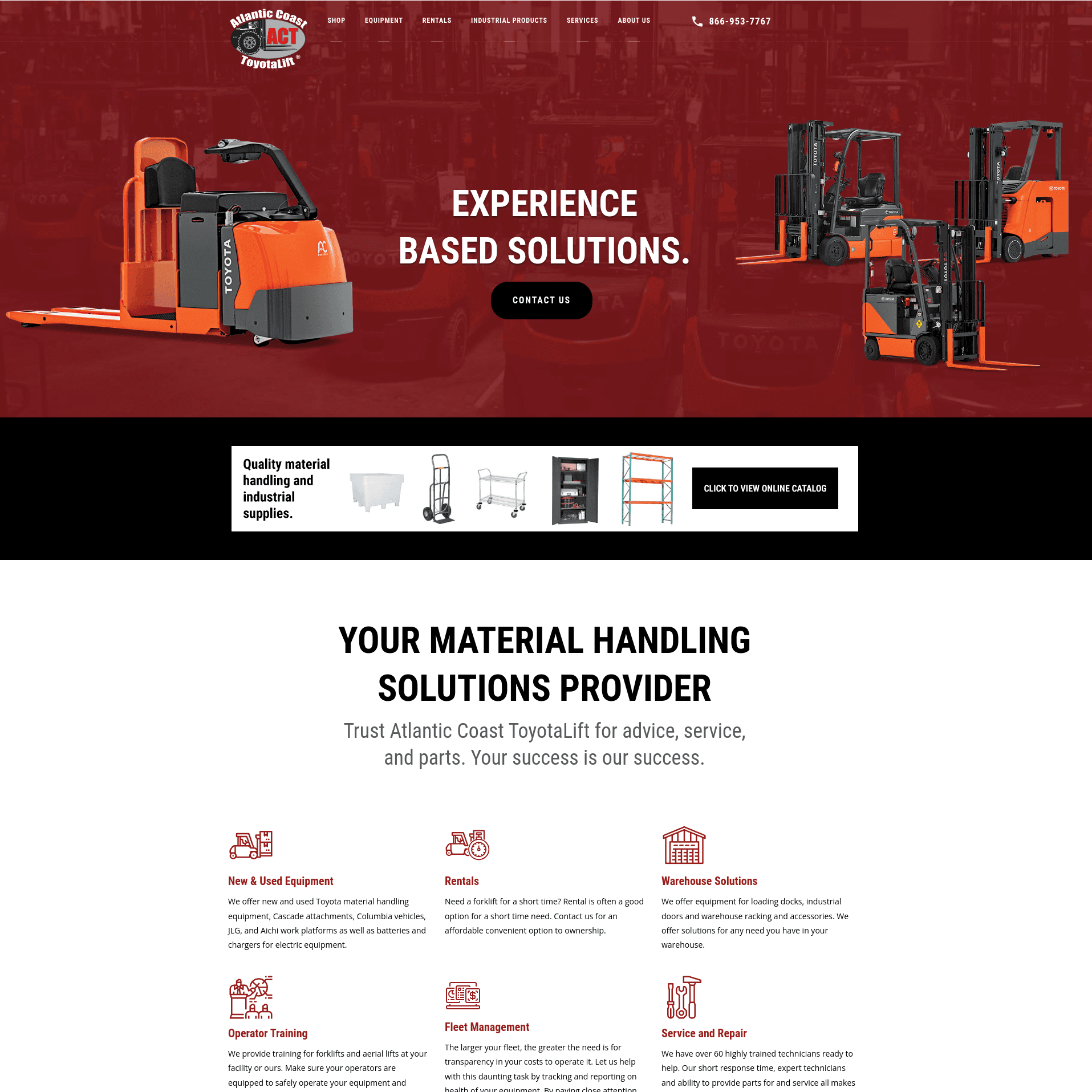 Atlantic Coast ToyotaLift Website