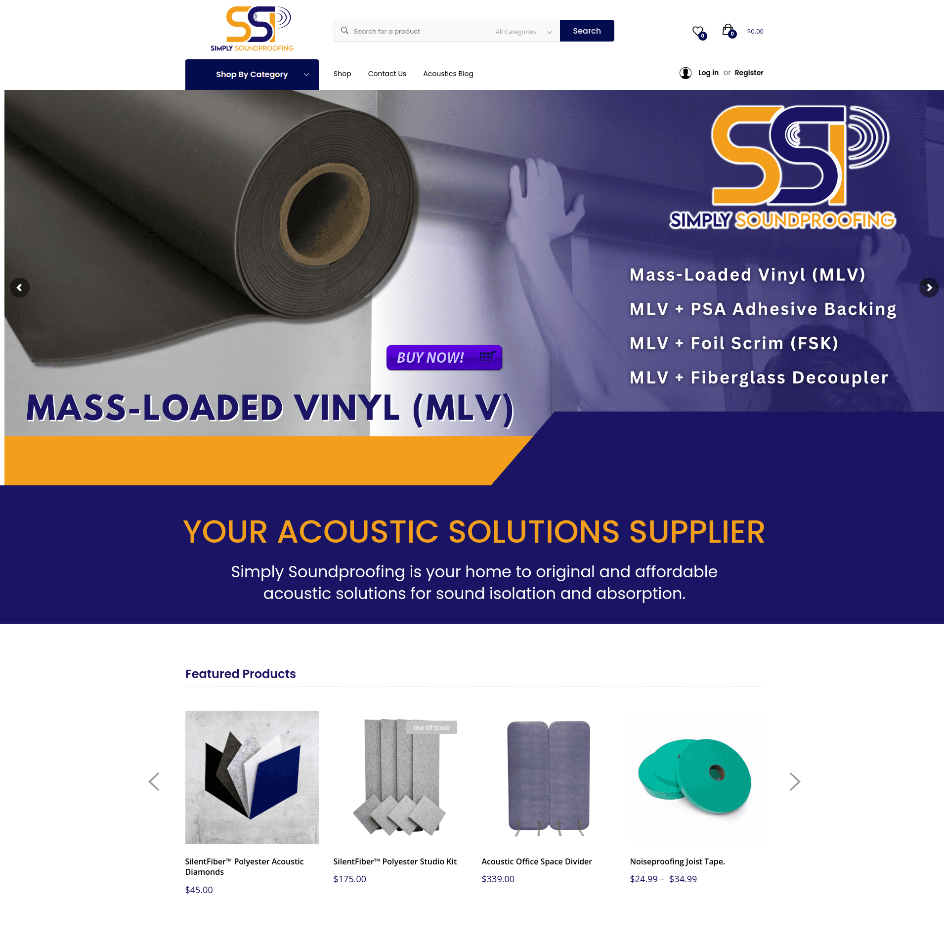 Simply Soundproofing Website